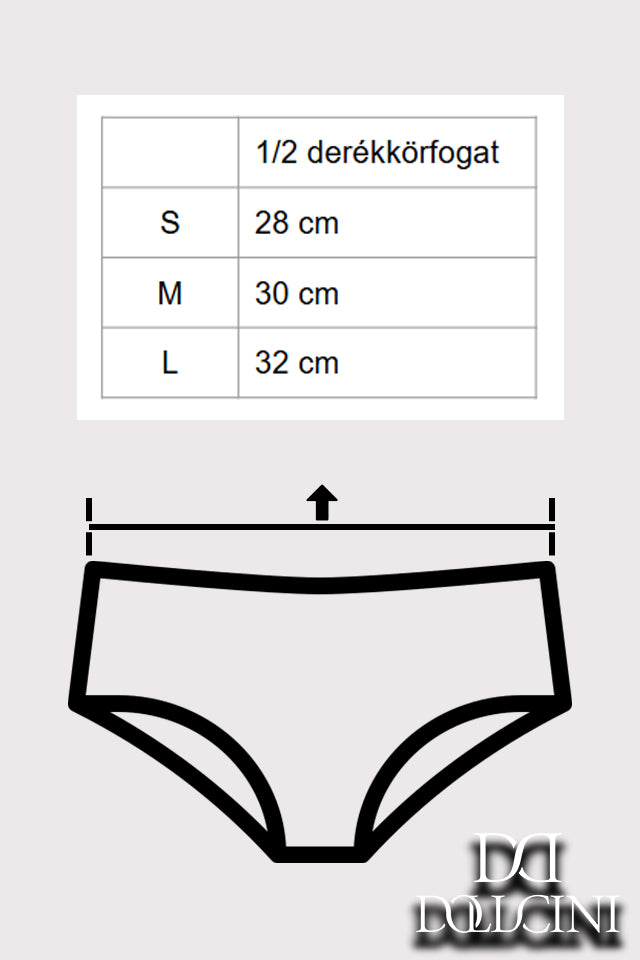 Dollcini, Klasszikus női bugyi,95% Pamut + Spandex-Többszínű, 6 db-os Csomag,82182