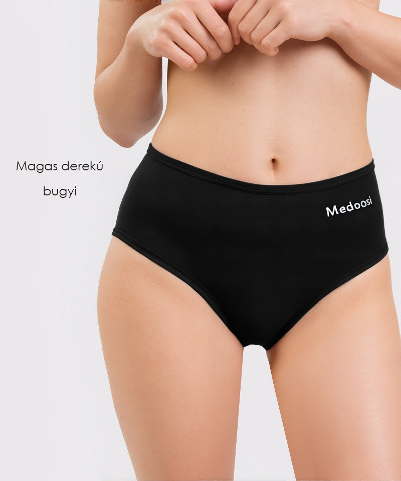 Dollcini ,Magas derekú női bugyi ,95% Pamut + Spandex-Többszínű, 6 db-os Csomag,68822