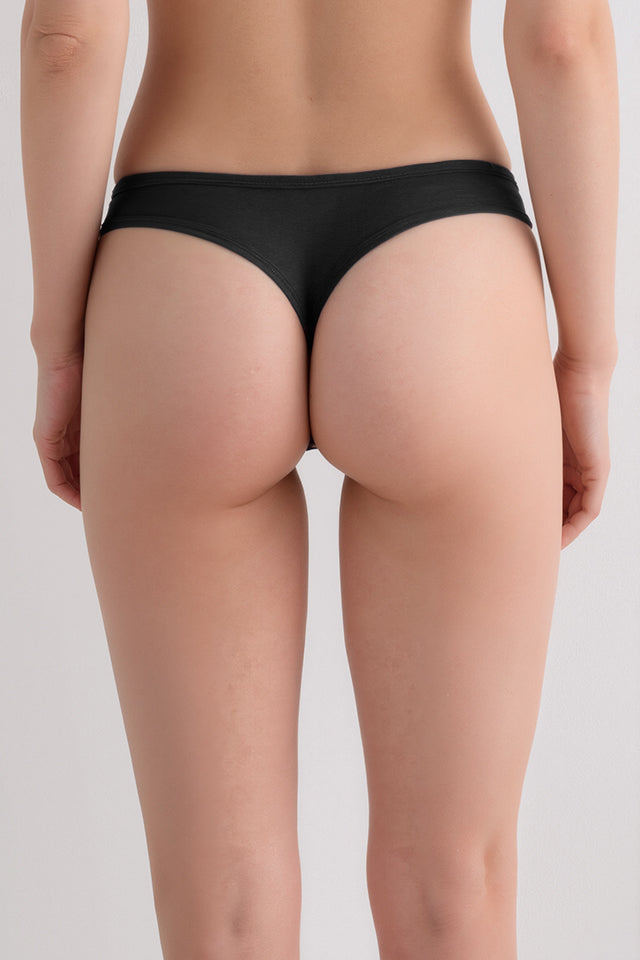 Dollcini,Tanga női bugyi,95% Pamut + Spandex-Többszínű, 6 db-os Csomag,34072