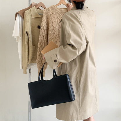 Dollcini Nagyméretű Női Kézitáska – Koreai Stílusú, Műbőr