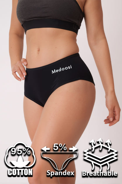 Dollcini ,Magas derekú női bugyi ,95% Pamut + Spandex-Többszínű, 6 db-os Csomag,68822