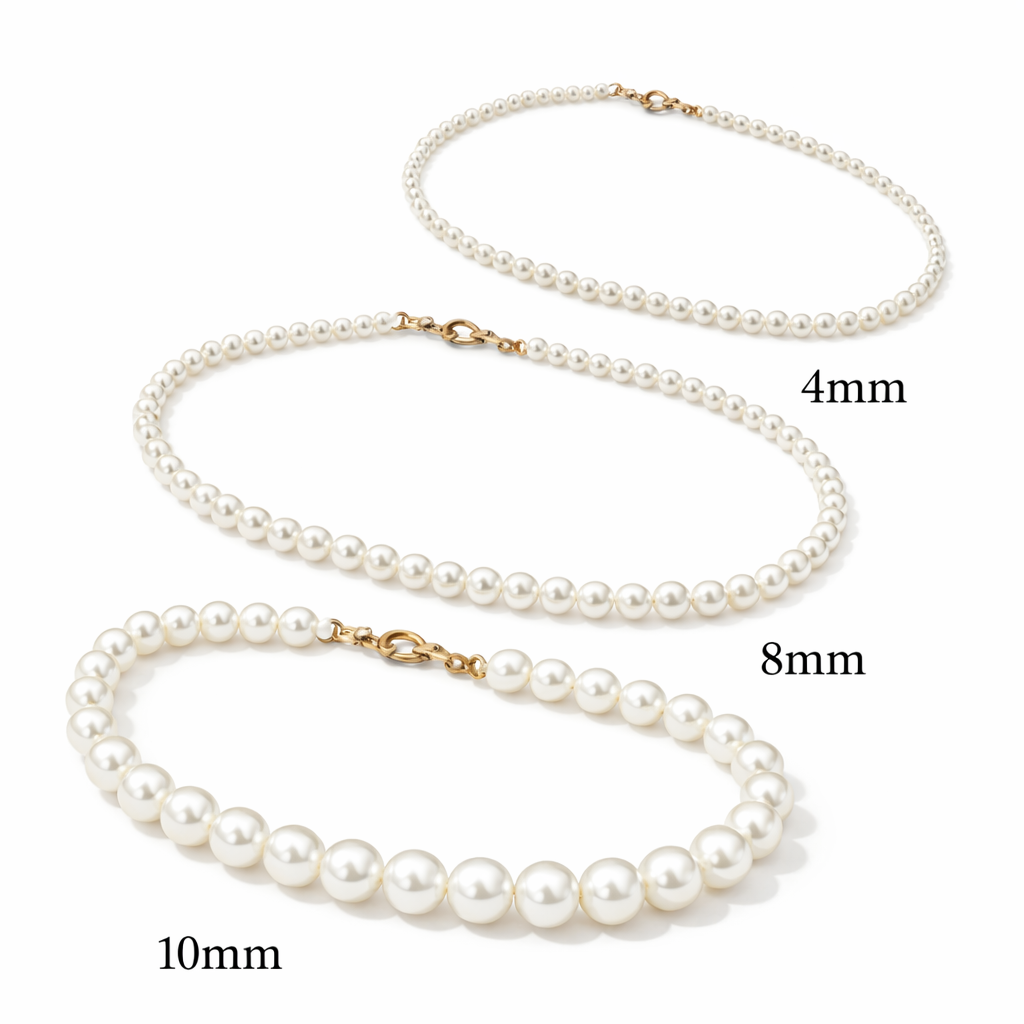 Dollcini Klasszikus Gyöngysor – Gyöngy nyaklánc (4 / 8 / 10 mm)