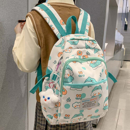 Dollcini Stílusos Uniszex Iskolatáska Hátizsák – Állatmintás, Praktikus