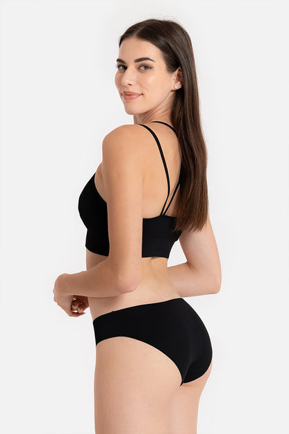 Dollcini, Klasszikus női bugyi,95% Pamut + Spandex-Többszínű, 6 db-os Csomag,82322