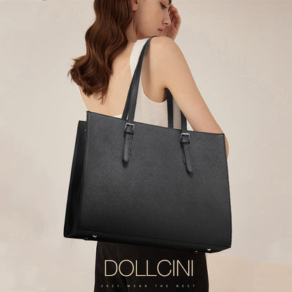 Dollcini Elegáns Női Laptoptáska – 15.6”-os, Vízálló Műbőr