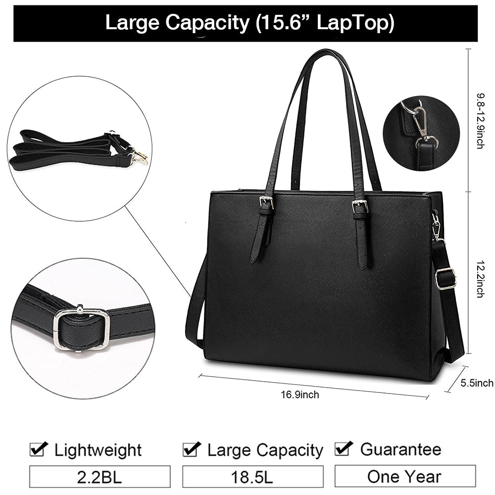 Dollcini Elegáns Női Laptoptáska – 15.6”-os, Vízálló Műbőr